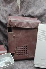 Emerson VR22 Portable CRT TV FM AM Radio 1985 Japan Leather Case Battery Pack