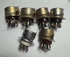 ⚡️Vintage CTS Pots 250K 50K 1K EBY 7 & 9 Pin Tube Sockets Amp Radio Parts Lot⚡️