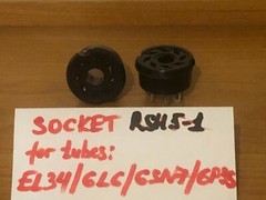 10x Octal Carbolit NEW NOS SOCKET RSH5-1 for EL34 KT88 6L6 6P3S 6V6 6E5S 5C4M