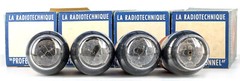 MATCHED QUAD EL3N RT NOS FRANCE Tube Lampe TSF Röhre Valvola Valve 진공관 真空管 电子管