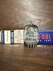 One NOS Tung-Sol 5842 417A Black Plates D Getter Preamp Tube TV7 Tested V Strong