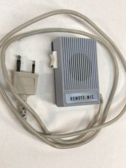 Attrait Blue Solid State Reel Dictation Machine w Mic FOR REPAIR CLEAN PARTS