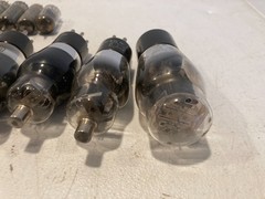Lot of 10+ Vintage Radio TV Various Sizes & Brands Vacuum Tubes 12au7