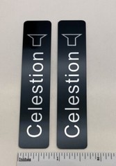 Celestion Speaker Badge Logo Emblem Custom Made Aluminum PAIR Free Shipping