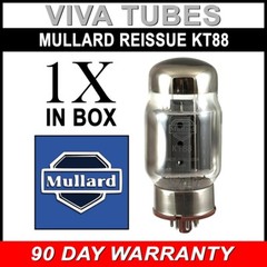 Brand New Plate Current Tested Mullard Reissue KT88 / 6550 Vacuum Tube