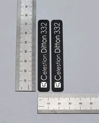Celestion Ditton 332 Speaker Badge Logo Emblem Premium 3D Pair With Adhesive