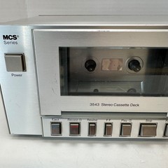 MCS 683-3543 Stereo Cassette Deck Modular Component System Tested Working Great