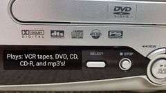 TruTech DV4TS05 VCR/VHS/DVD/CD Player Deck, New Belt, Fully Serviced, Mint Cond!