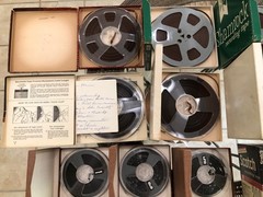 Lot of 13 Used Reel to Reel 7″ Tapes (7 total) & 5″ Tapes (6 total) Scotch, Sham