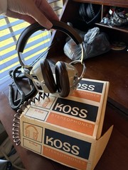 Vintage Koss Stereophones Headphones K/6LC In Original Box – 1971