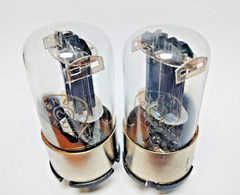 2 pcs NEW 6N8S/6N8M/ 6SN7/ 1578 Metal Base MELZ Tubes 03.1954 Matched Pair