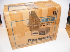 Vintage Panasonic 8 Track RS-805US Stereo Play Record Deck SHIP BOX & WOOD CASE