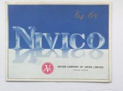 Vtg 1964 65 Nivico JVC TriFold Sales Brochure TV Stereo Radio Japan Electronics