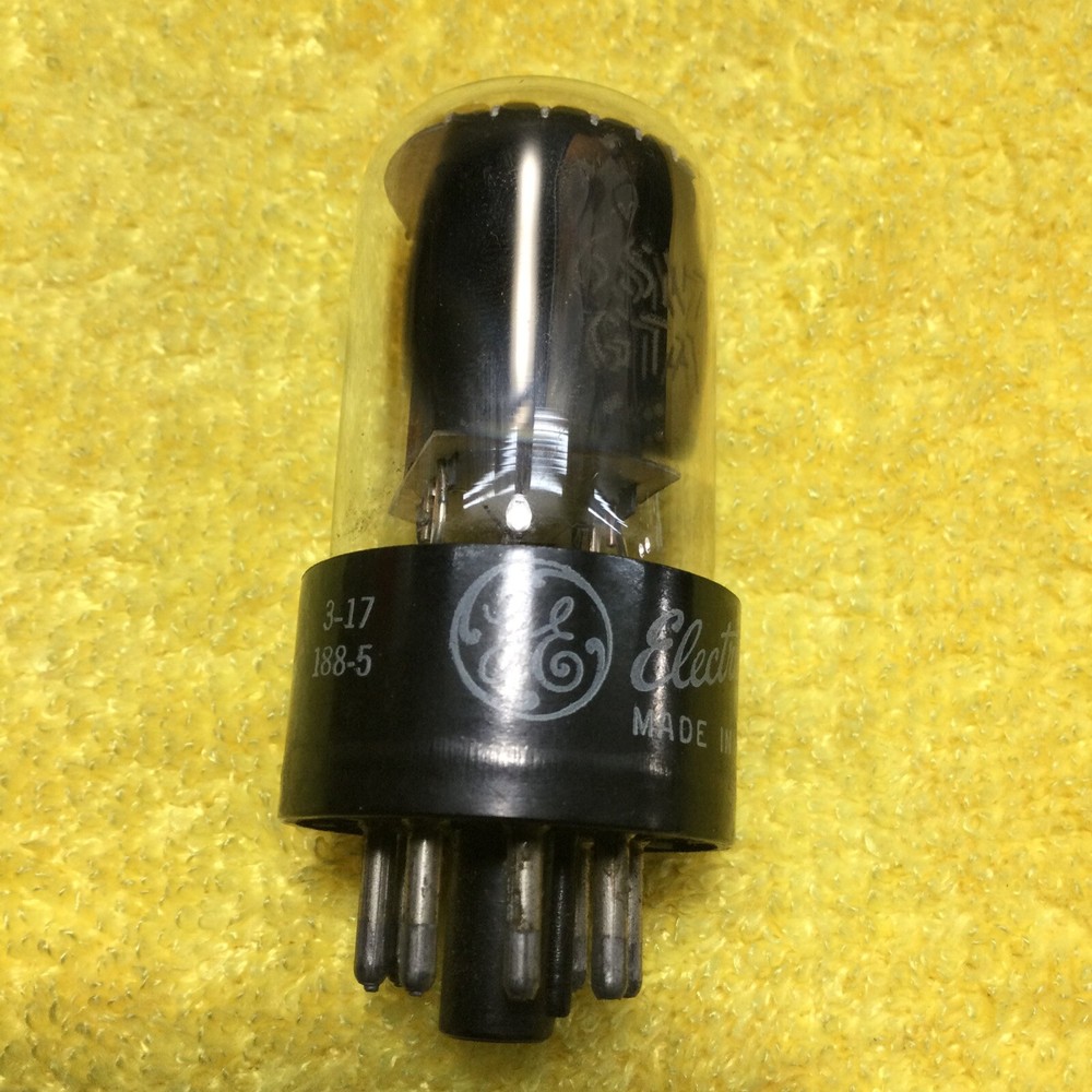 GE 6SN7GTA AUDIO VACUUM TUBE TESTED VINTAGE SIDE D GETTER A632.C