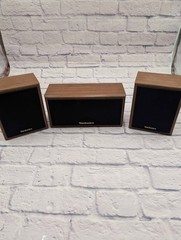 Technics 3 Piece Speaker System SB-S926 SB-C926 Wood Cabinet Tested Working