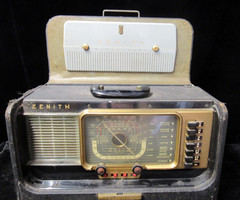 Vintage Zenith Trans Oceanic H500 Short Wave Magnet Radio Parts or Repair READ