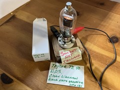 NOS TAYLOR TUBES TZ40 Transmitting Amplifier Triode TZ-40 Tube Brown Base VTG
