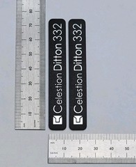 Celestion Ditton 332 Speaker Badge Logo Emblem Premium 3D Pair With Adhesive