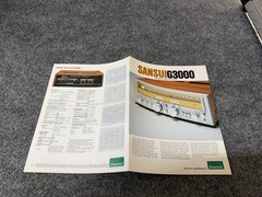 ⭐️ Original Sansui G3000 Stereo Receiver Dealer Sales Brochure – Beautiful!
