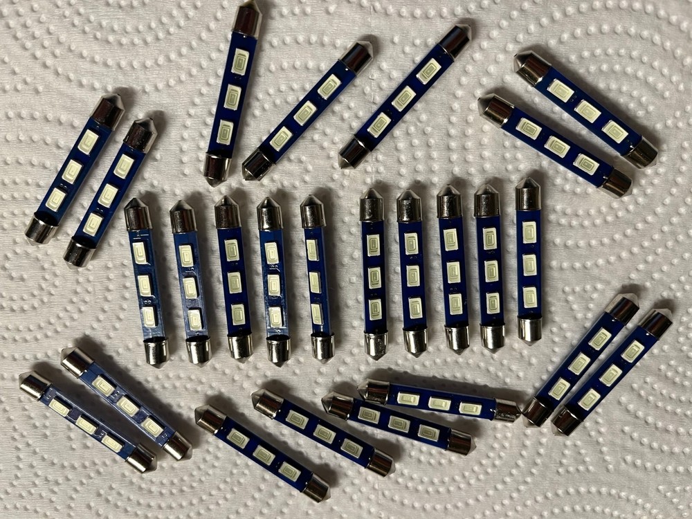 (25) COOL BLUE 43MM-6.3V-LED FESTOON LAMPS/MX113-MX112-MX115 – McIntosh DIAL