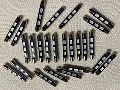(25) COOL BLUE 43MM-6.3V-LED FESTOON LAMPS/MX113-MX112-MX115 – McIntosh DIAL