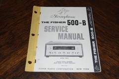 Original Fisher 500-B 500B Stereophonic Service Manual