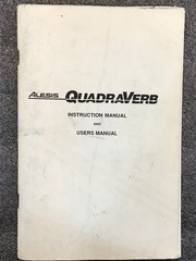 ALESIS QuadraVerb Instruction and Users Manual