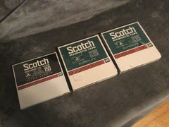 Lot Of 3 NIB,OS,Sealed,Scotch 7” R to R Magnetic Tapes 150/215LP 1/4”x1800’FS!