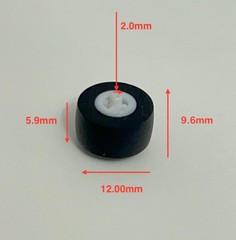 2 PCS Pinch Roller for Most JVC TD- W series Cassette Deck Spare Genuine Part