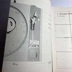 Pioneer PL-115D Turntable Service Manual 1976 Original And Rare