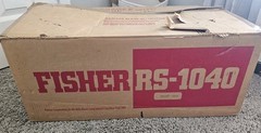 Vintage Studio Standard by Fisher RS-1040 Stereo Receiver W/original Box- Tested