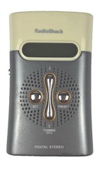 RadioShack 12-470 AM/FM/TV/Weather Band Pocket Radio Digital Stereo Tested Works