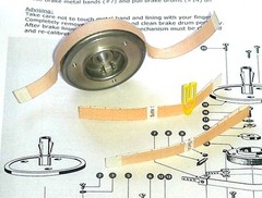 Revox Studer Brake Lining dual B67 A77 A700 A810 A807 B77 F36 G36 PR99