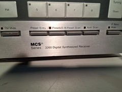 MCS 3625 Modular Component Systems Digital Synthesized Stereo Receiver Tested