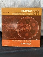 Vintage Ampex 341 Reel To Reel Recording Tape 1 Mil, 7 Inch, 1800 Feet