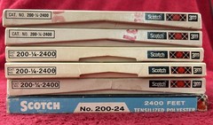 Lot Of 6 SCOTCH 200 Reel To Reel Tapes 7″