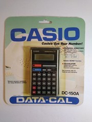 Casio Calculator DC-150A Data-Cal Vintage Personal Directory Japan New On Card