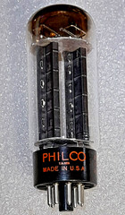 Balanced 5U4GB Philco (Sylvania) black plate/D getter Tube, TV-7D Tested