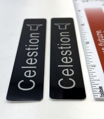 Celestion Speaker Badge Logo Emblem Custom Made Aluminum PAIR Free Shipping