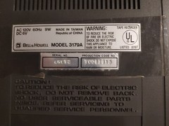 VTG – Bell & Howell Cassette Tape Recorder Model 3179A -For PARTS or REPAIR ONLY