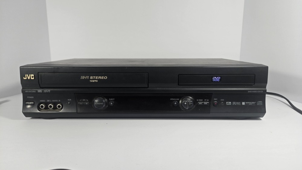 JVC HR-XVC20U DVD VCR Combo Player Hi-Fi Stereo SQPB Tested Component Optical