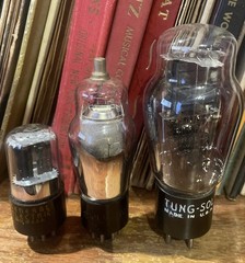 Tung-Sol NOS 46 + Sylvania Etched Base 6K7G NOS + GE 25Z6 NOS Tube