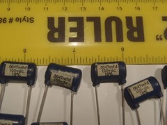 Qty(10) .0047uf 100VDC Plastic Molded Film/Foil Capacitors NOS 10%