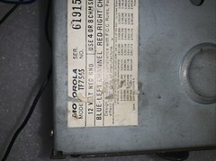 Motorola Sound Systems ASP FM Stereo Radio And 8 Track Stereo Player TF756S