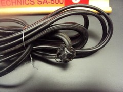 Technics SA-500 Or SA-103 Receiver AC Line Cord & Strain Relief. Tested