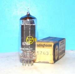 5763 NOS Westinghouse radio audio amplifier electron vacuum tube valve England