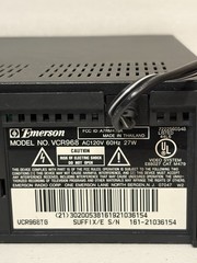 Emerson VCR968 VHS Video Cassette Recorder 4-Head Auto Tracking w/ OEM Remote