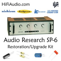 Audio Research SP6 restoration kit service recap capacitor fix rebuild
