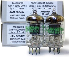 Riverstone Audio – Tested/Matched Pair 2 Tubes 7-Pin JAN 5654W Fully-Tested V…
