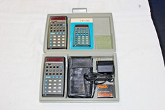 Hewlett Packard HP-35 Calculator W/ Battery, Case, Manual, Charger, “BUG/NO BUG”